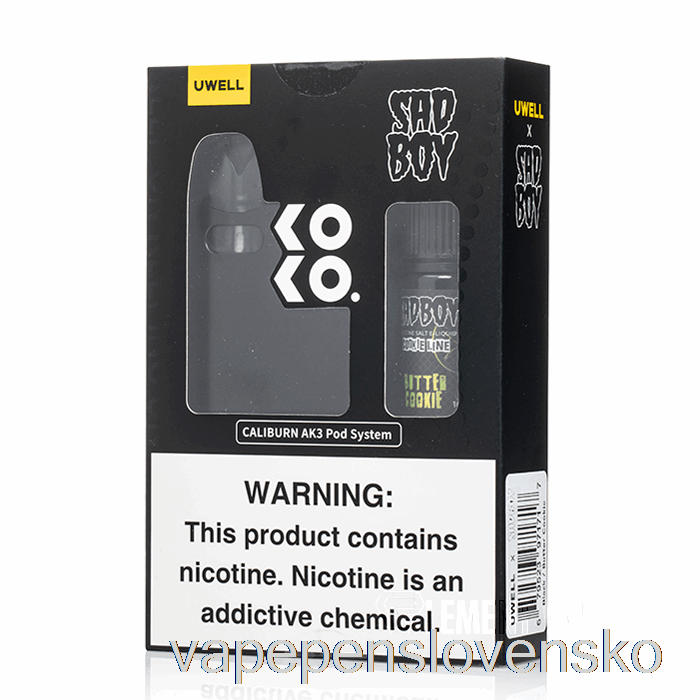 Uwell X Dv Caliburn Ak3 Kit + 50mg Nic Salt [black] Sadboy - Butter Cookie Vape Slovensko